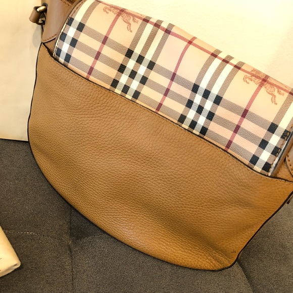 $995 burberry maydown haymarket hobo camel check - Picture 6 of 8